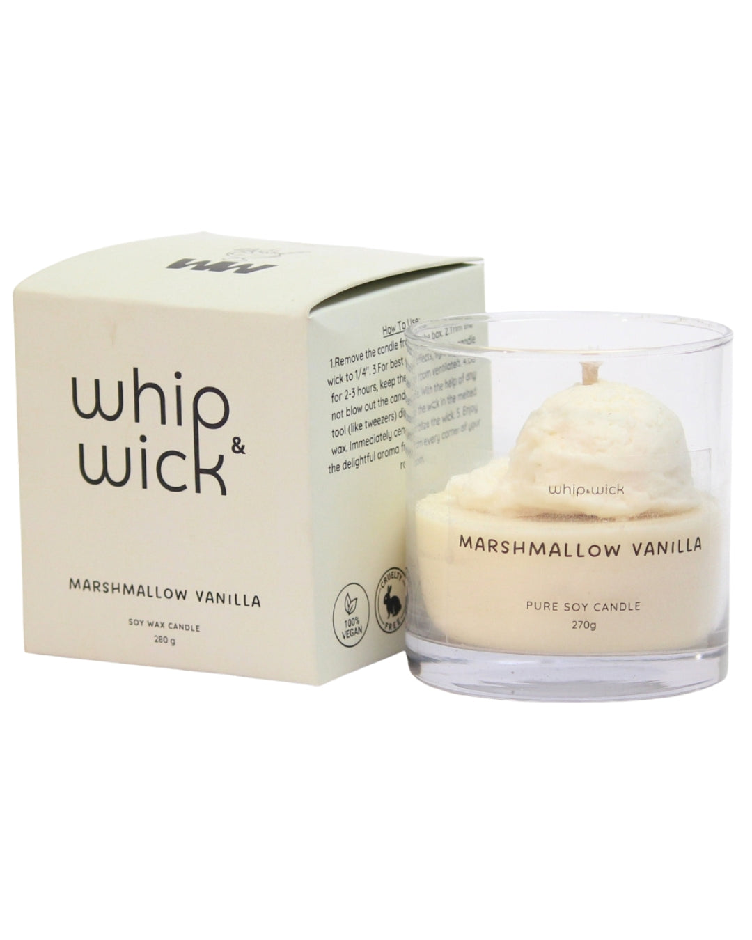 Marshmallow Vanilla Gelato Scented Candle