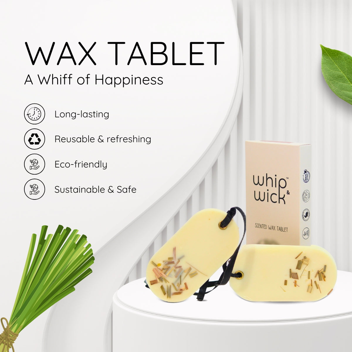 Dicey Limey Wax Tablet with lemongrass, lemon zest, bergamot, and honey notes, creating a refreshing, uplifting fragrance for your home