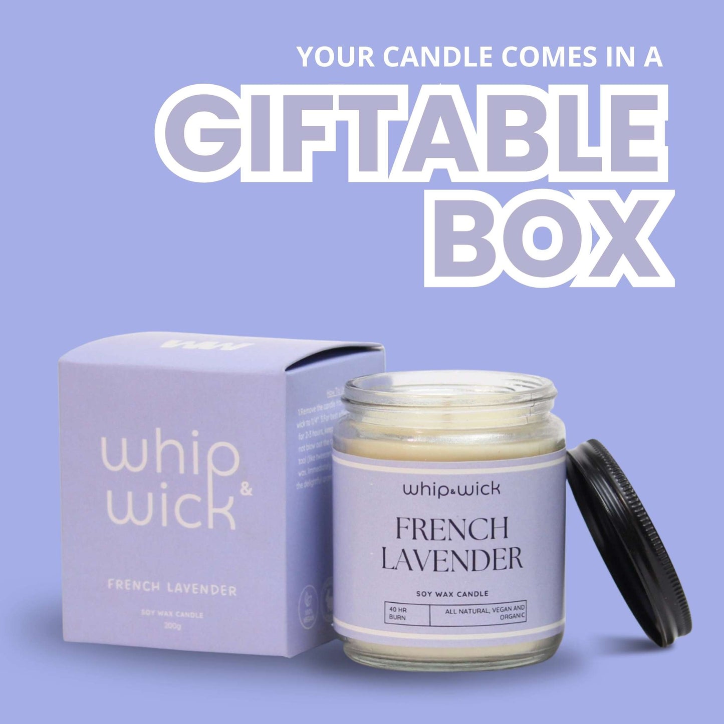 French Lavender Scented Candle