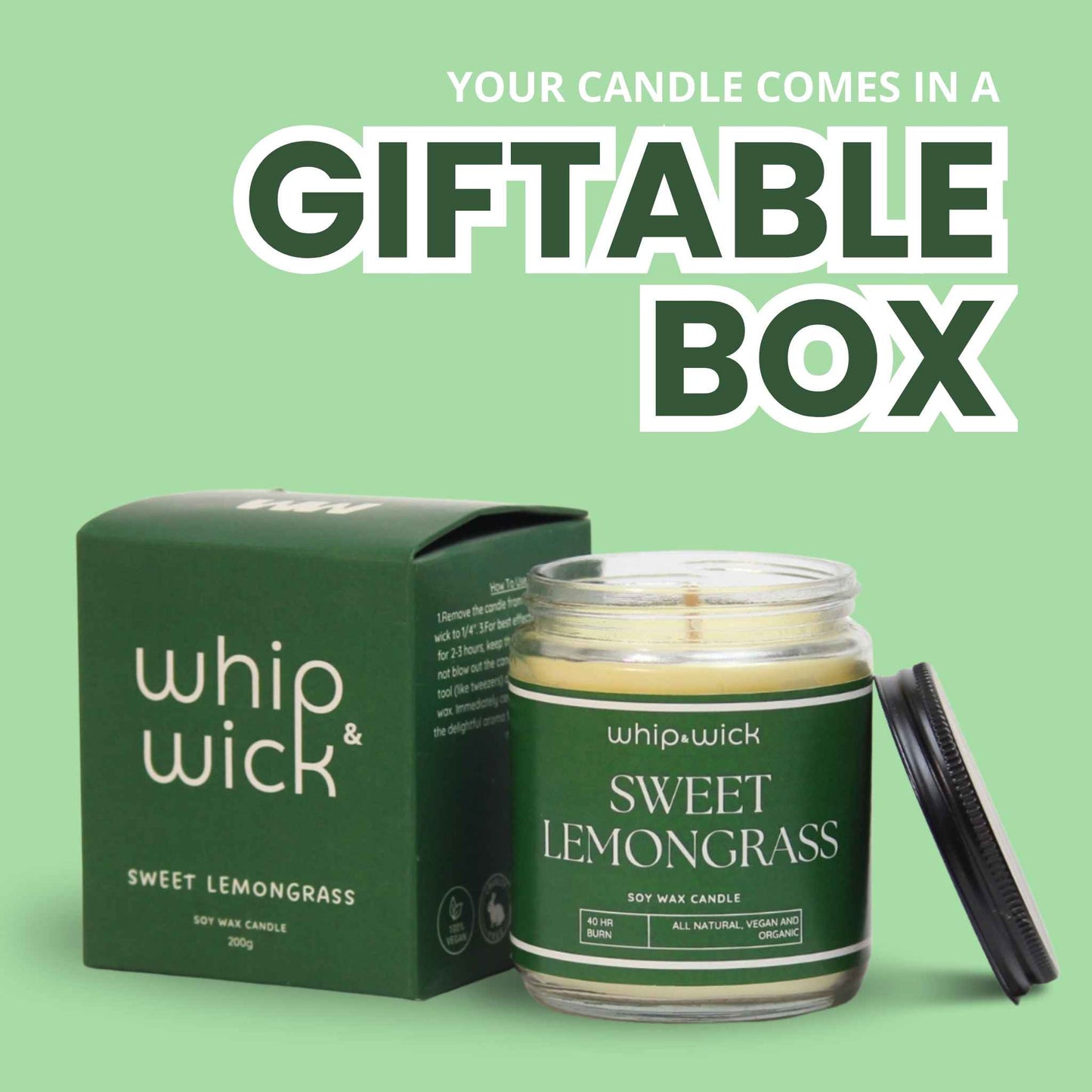 Sweet Lemongrass Scented Candle