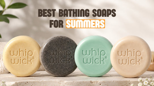 Best bathing soaps for summers by Whipandwick featuring handmade soap bars for refreshing summer skincare