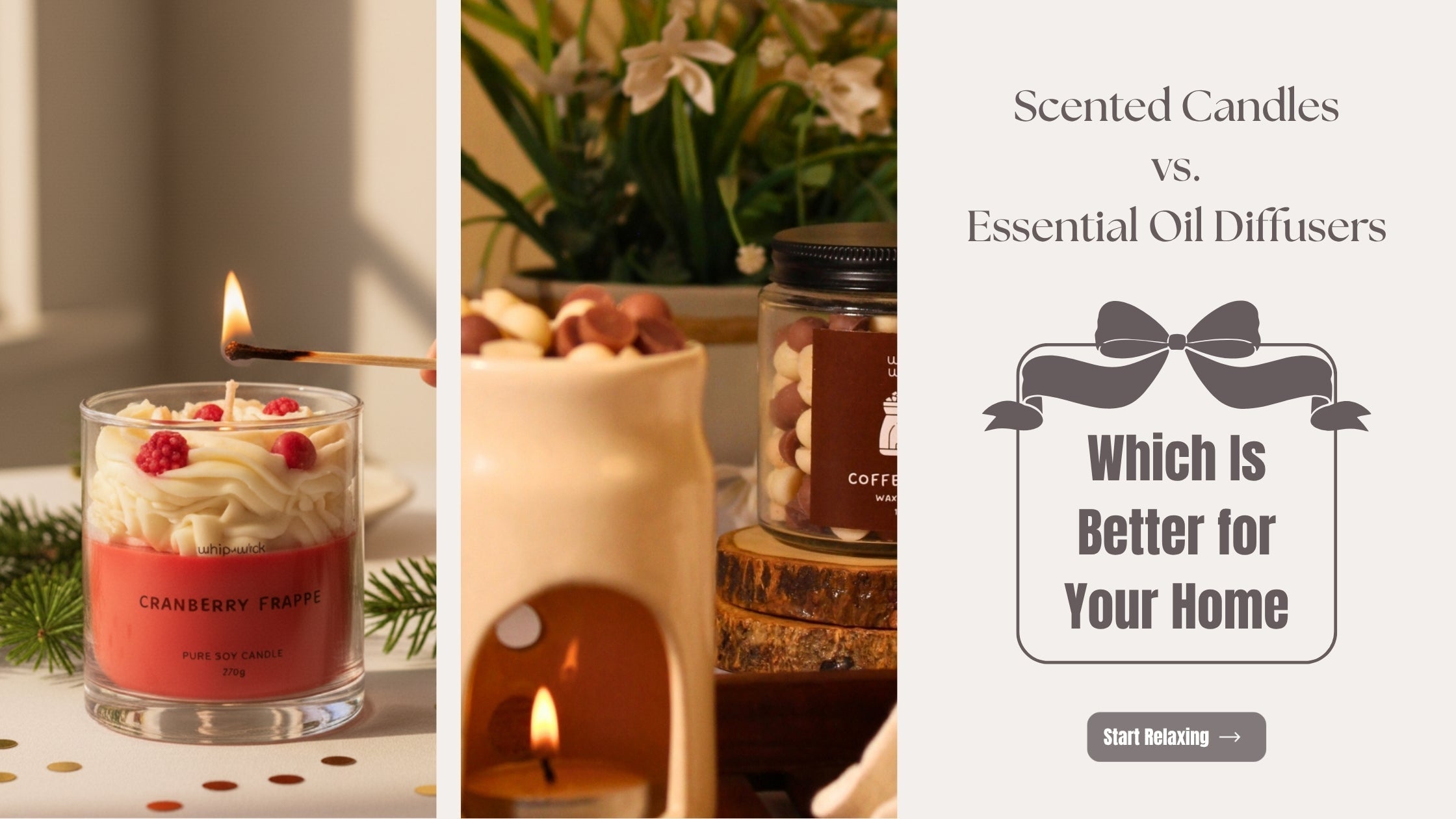 Scented Candles vs. Essential Oil Diffusers | Whipandwick – WhipandWick