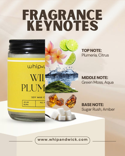 Wild Plumeria Scented Candle