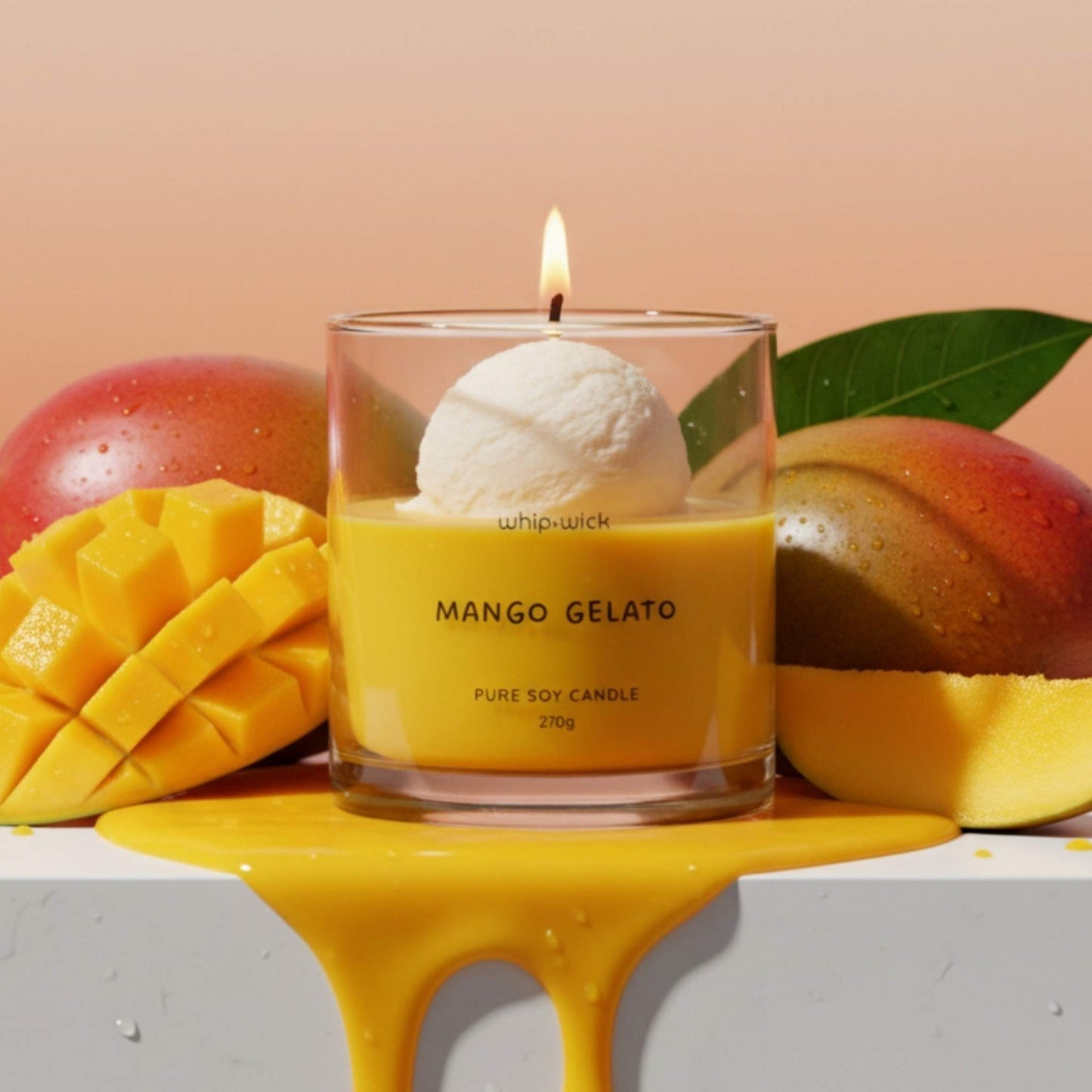 Mango Gelato Scented Candle