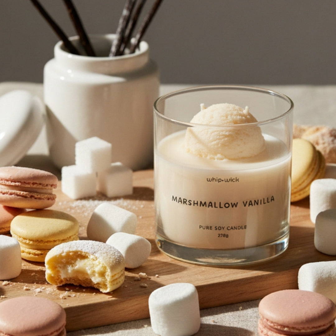 Marshmallow Vanilla Gelato Scented Candle