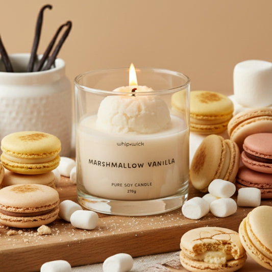 Marshmallow Vanilla Gelato Scented Candle