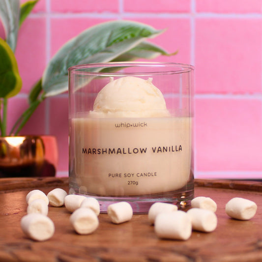 Marshmallow Vanilla Gelato Scented Candle