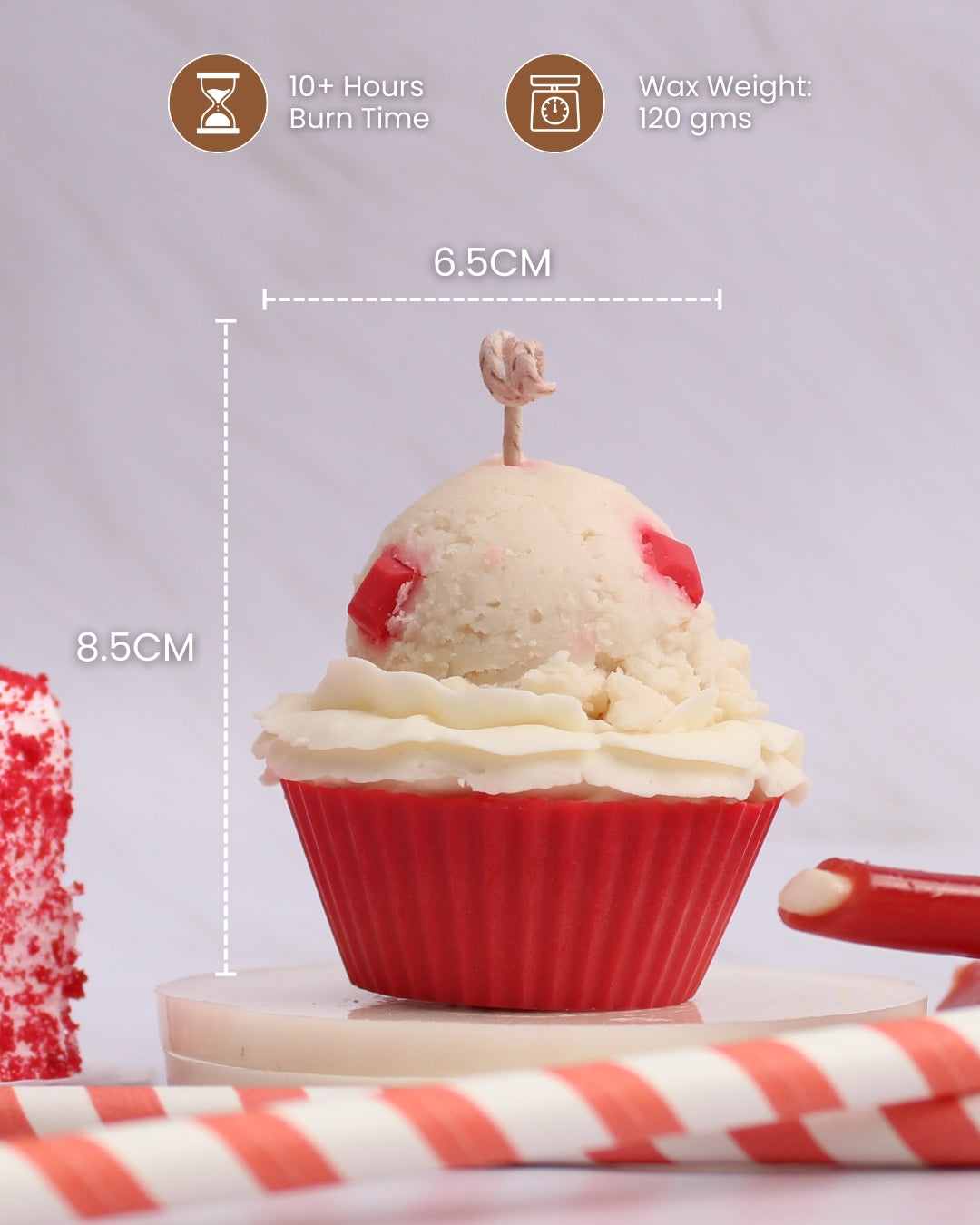 Red Velvet Cupcake Scented Candle