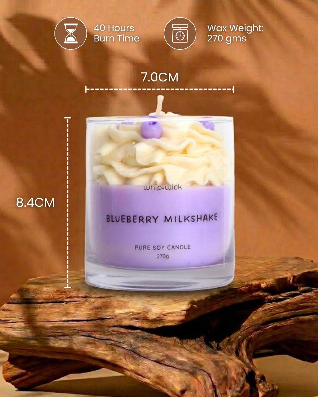 Blueberry Milkshake Scented Candle