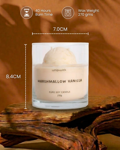 Marshmallow Vanilla Gelato Scented Candle