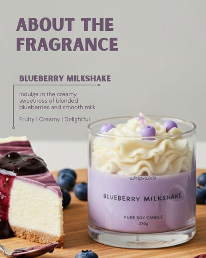 Blueberry Milkshake Scented Candle
