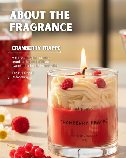 Cranberry Frappe Scented Candle