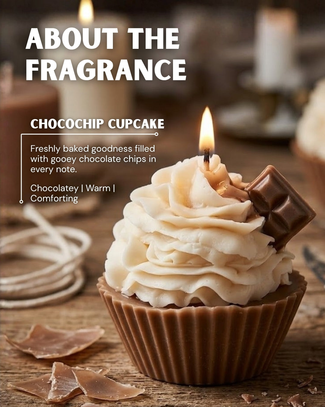 Chocochip Cupcake Scented Candle