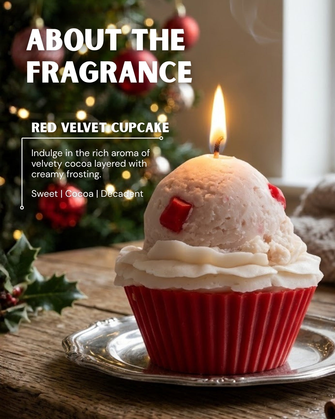 Red Velvet Cupcake Scented Candle