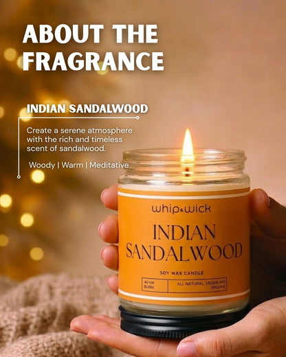 Indian Sandalwood Scented Candle