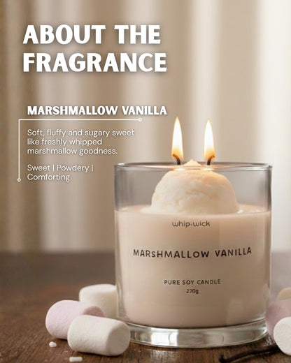 Marshmallow Vanilla Gelato Scented Candle