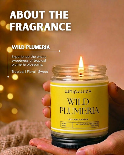 Wild Plumeria Scented Candle