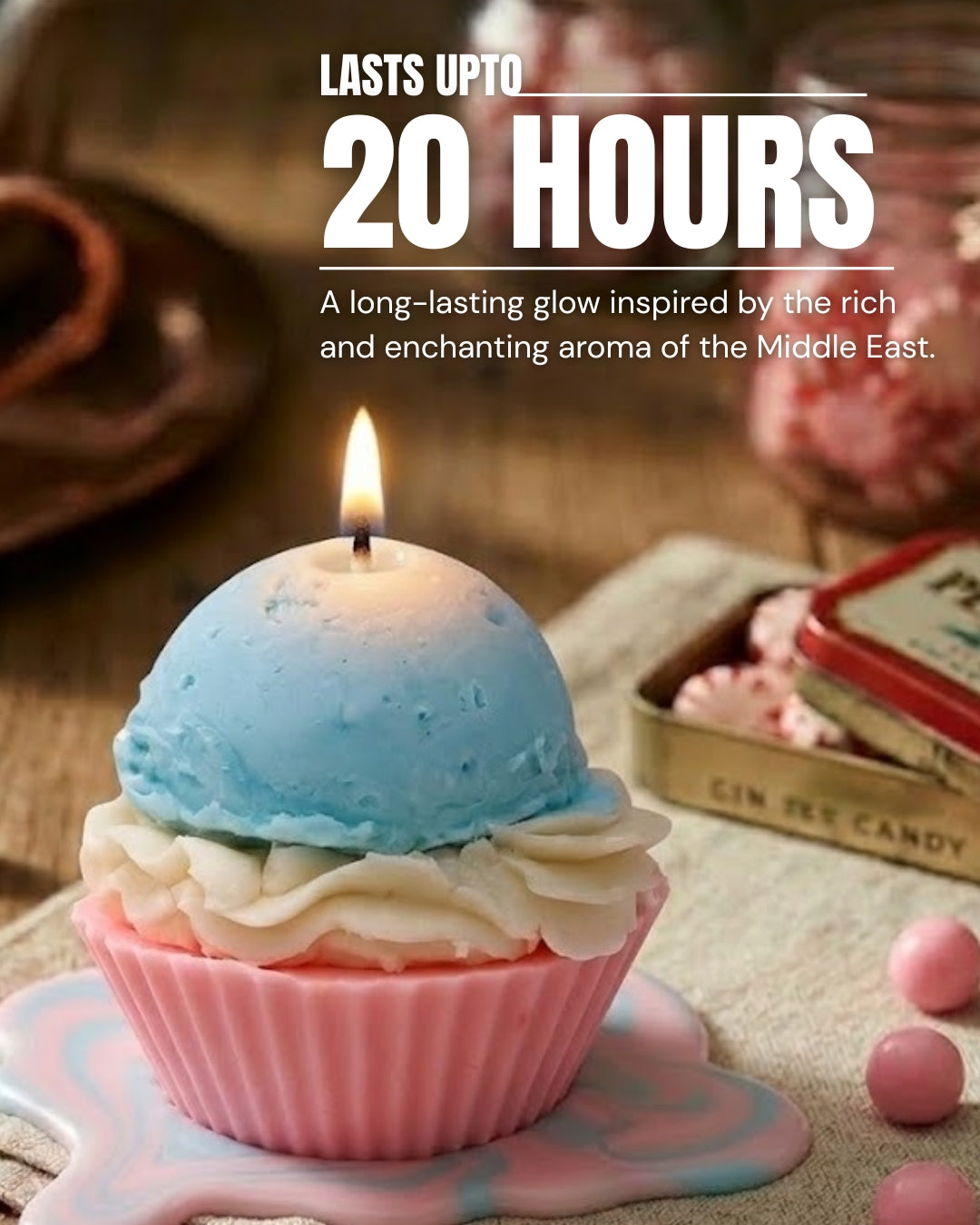 Bubblegum Cupcake Scented Candle