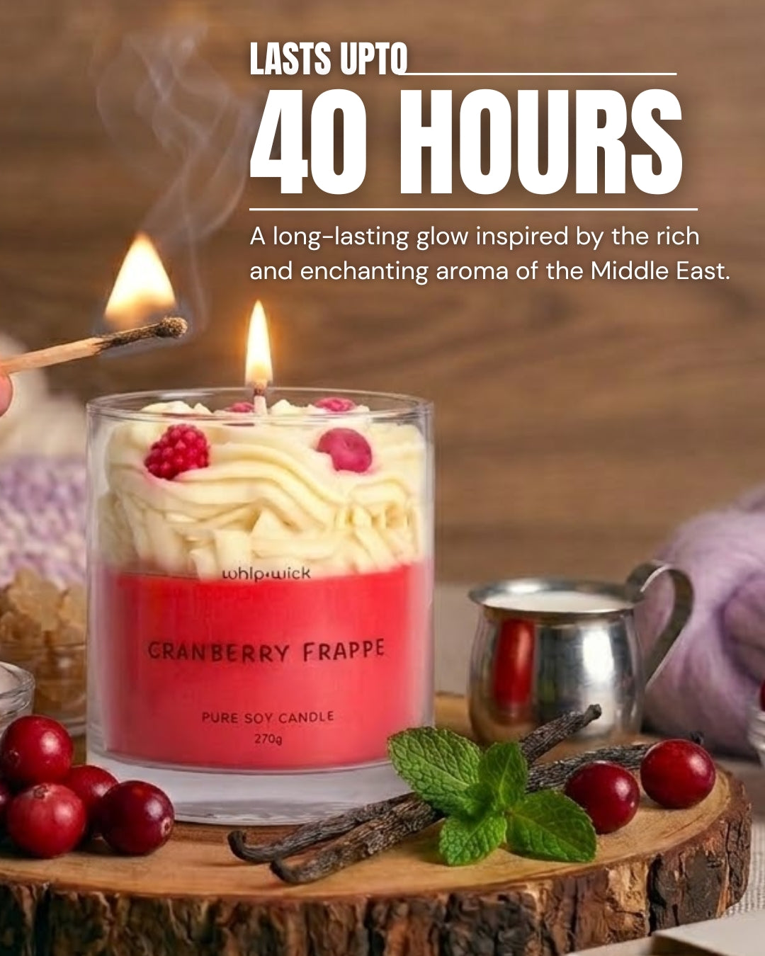 Cranberry Frappe Scented Candle