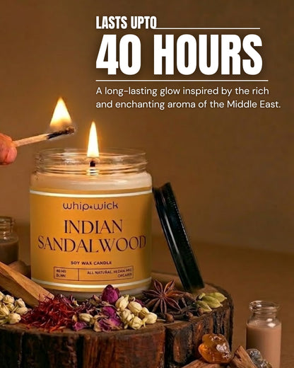 Indian Sandalwood Scented Candle