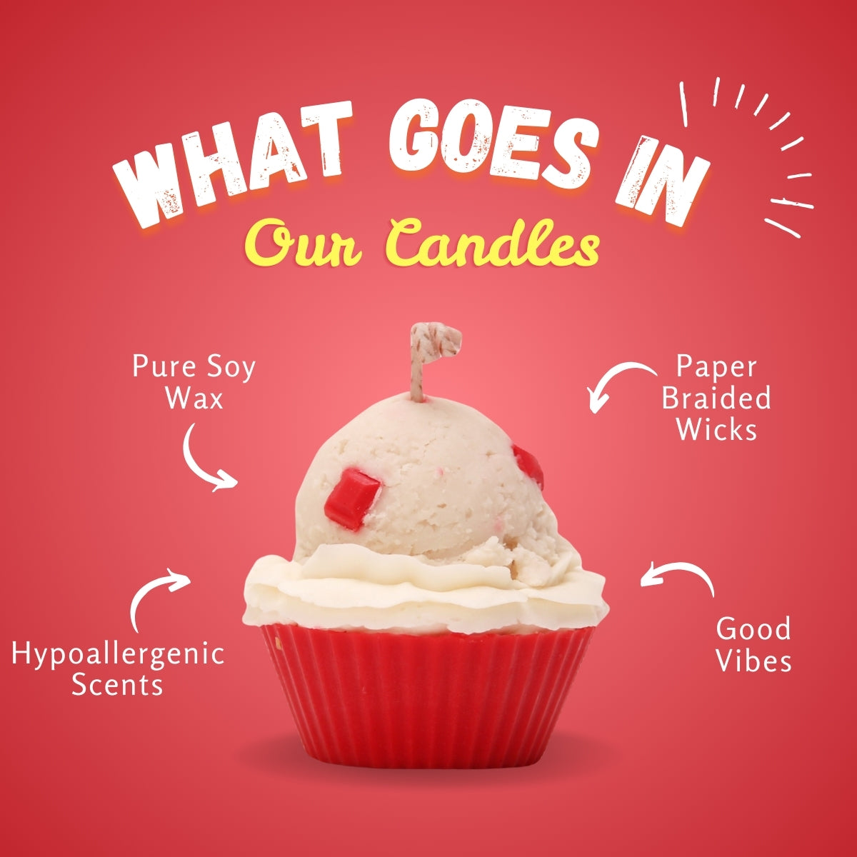 Red Velvet Cupcake Scented Candle