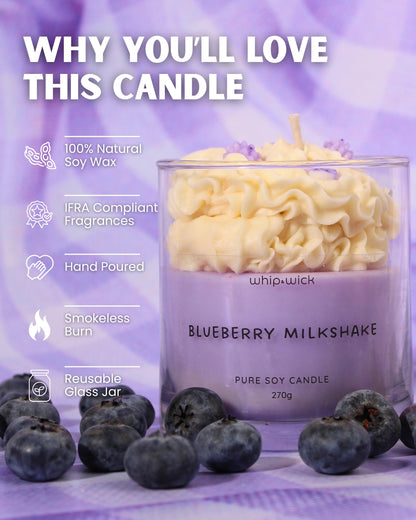 Blueberry Milkshake Scented Candle