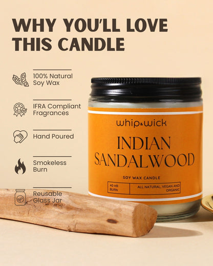 Indian Sandalwood Scented Candle