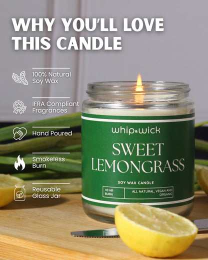 Sweet Lemongrass Scented Candle
