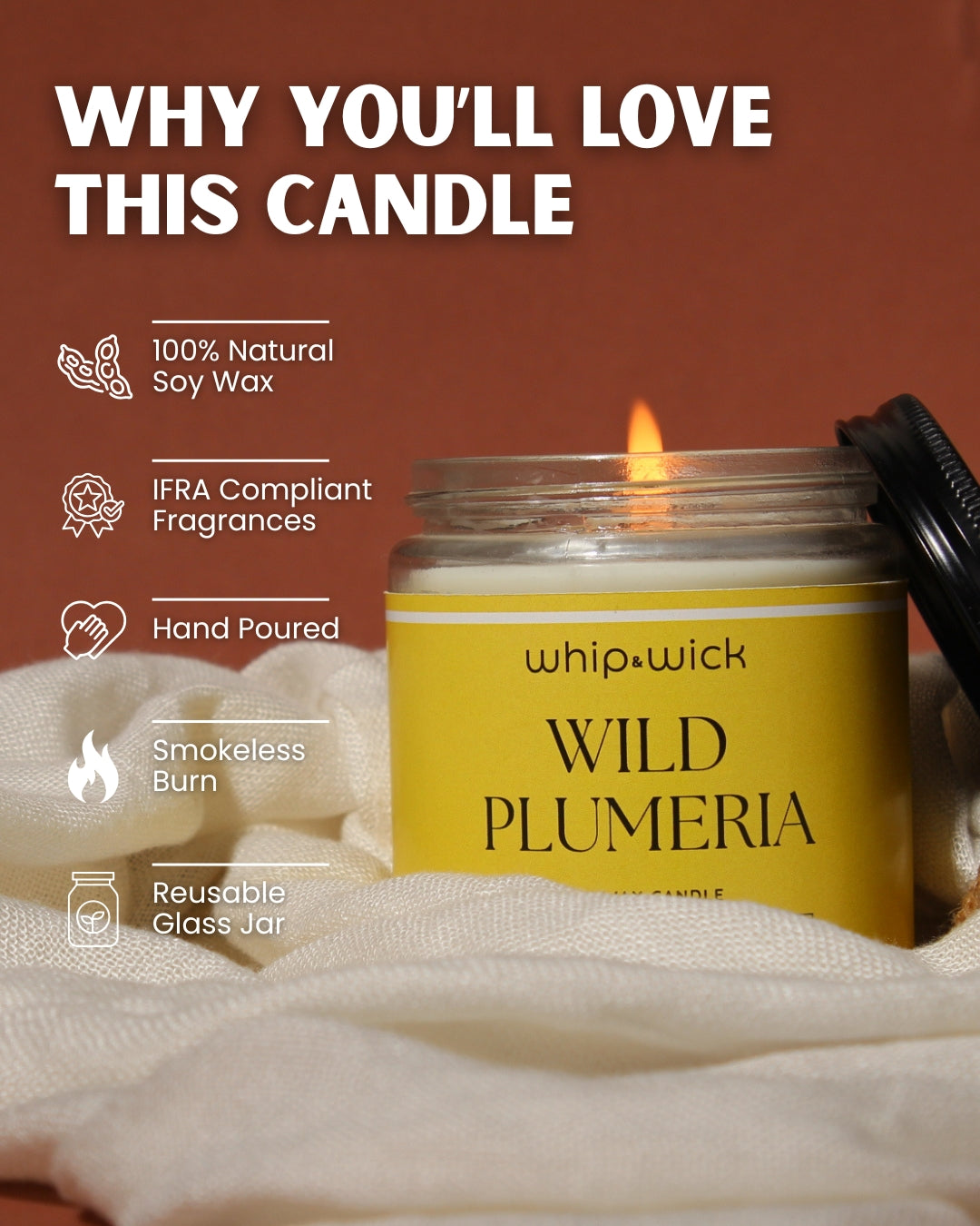 Wild Plumeria Scented Candle