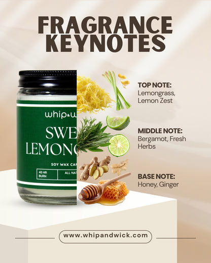 Sweet Lemongrass Scented Candle