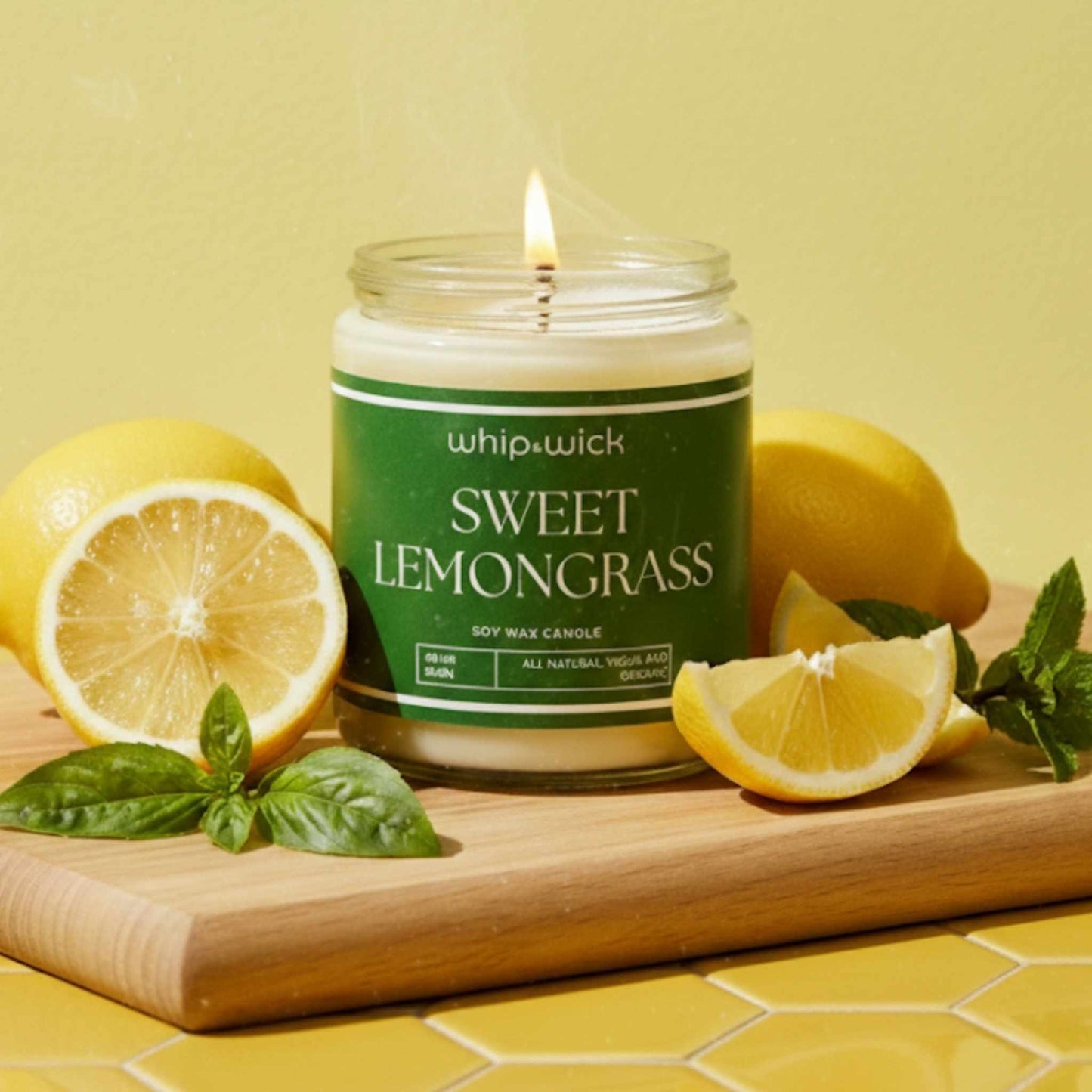 Sweet Lemongrass Scented Candle