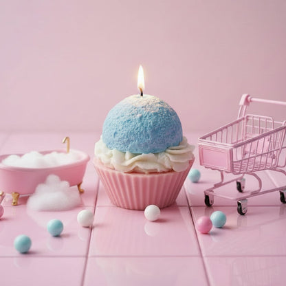 Bubblegum Cupcake Scented Candle