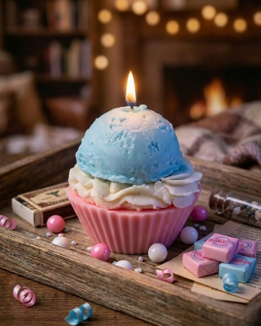 Bubblegum Cupcake Scented Candle