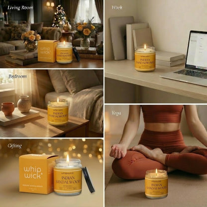 Indian Sandalwood Scented Candle