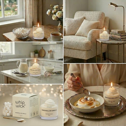 Marshmallow Vanilla Gelato Scented Candle