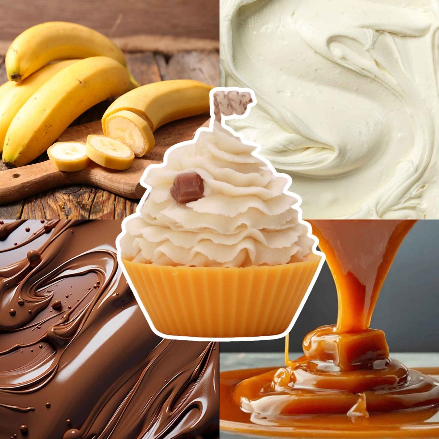 Banoffee Cupcake Scented Candle