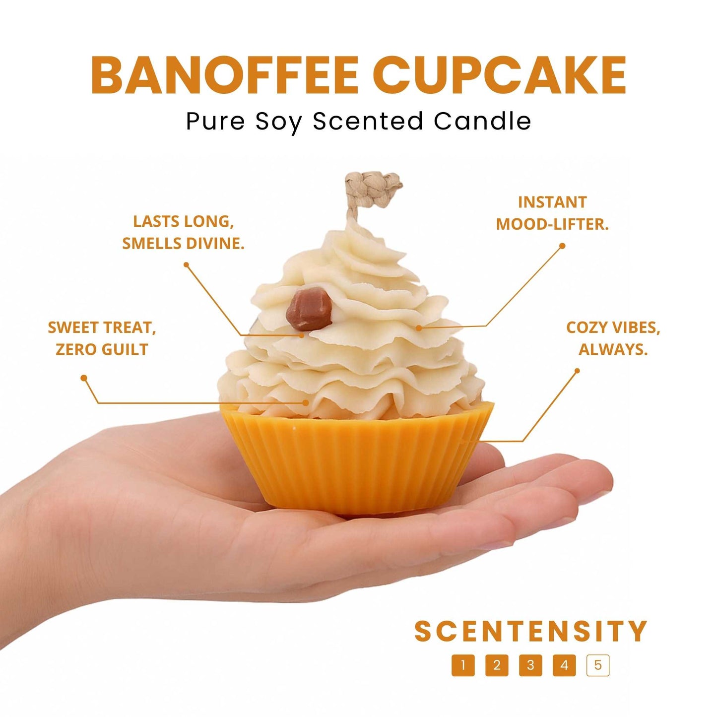 Banoffee Cupcake Scented Candle