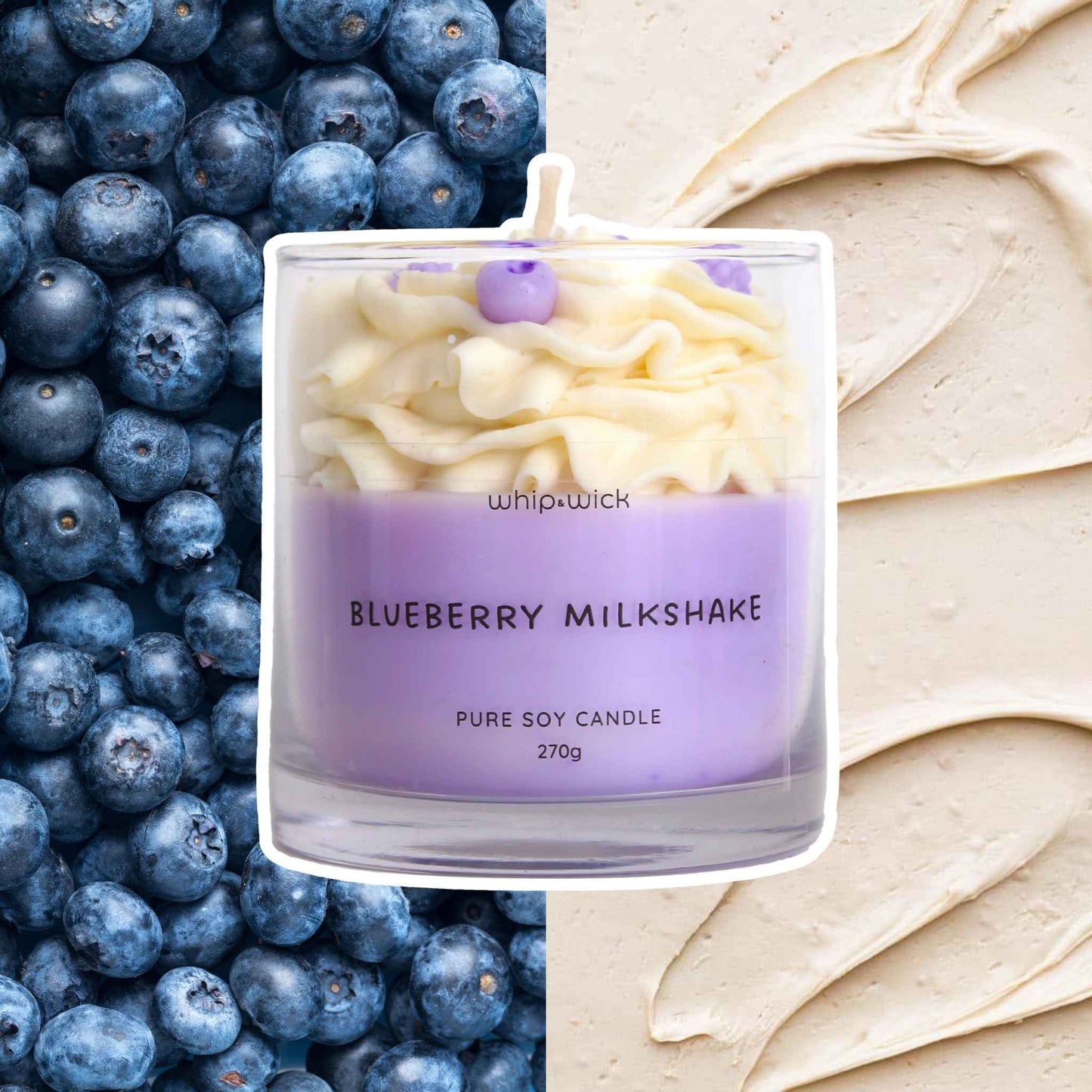 Blueberry Milkshake Scented Candle