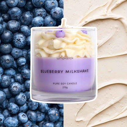 Blueberry Milkshake Scented Candle