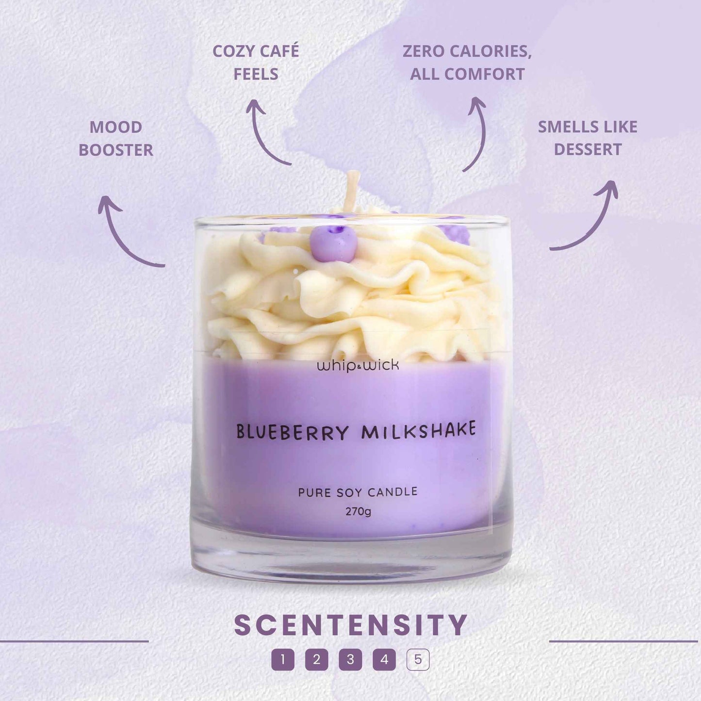 Blueberry Milkshake Scented Candle