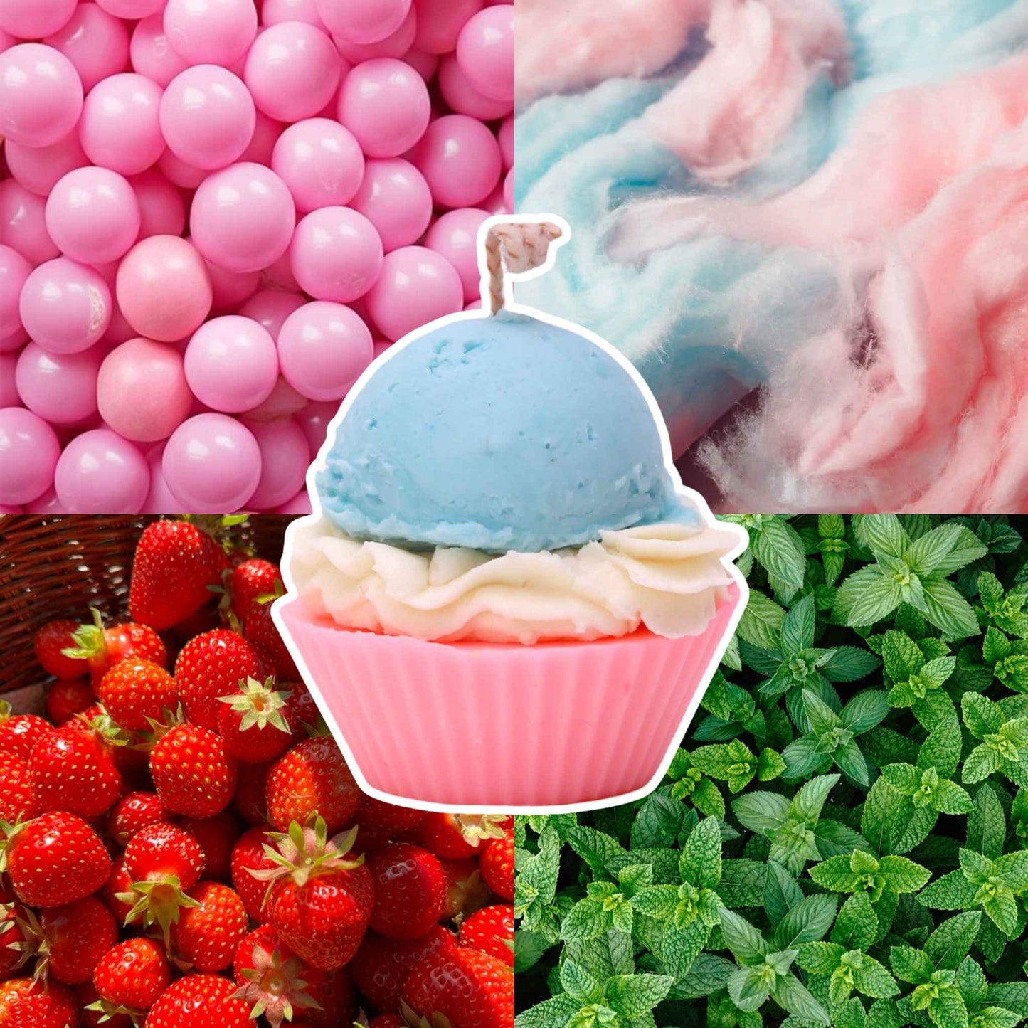 Bubblegum Cupcake Scented Candle
