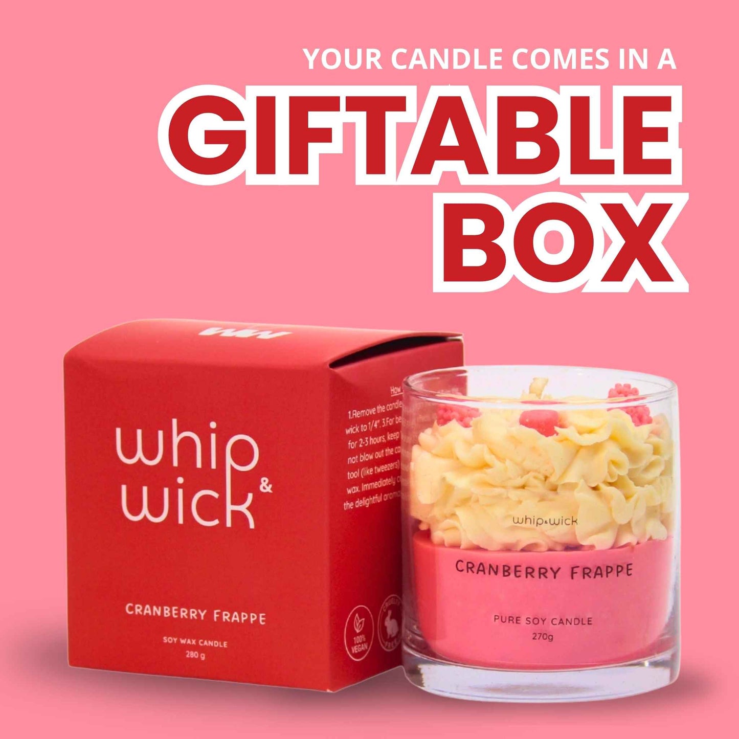 Cranberry Frappe Scented Candle