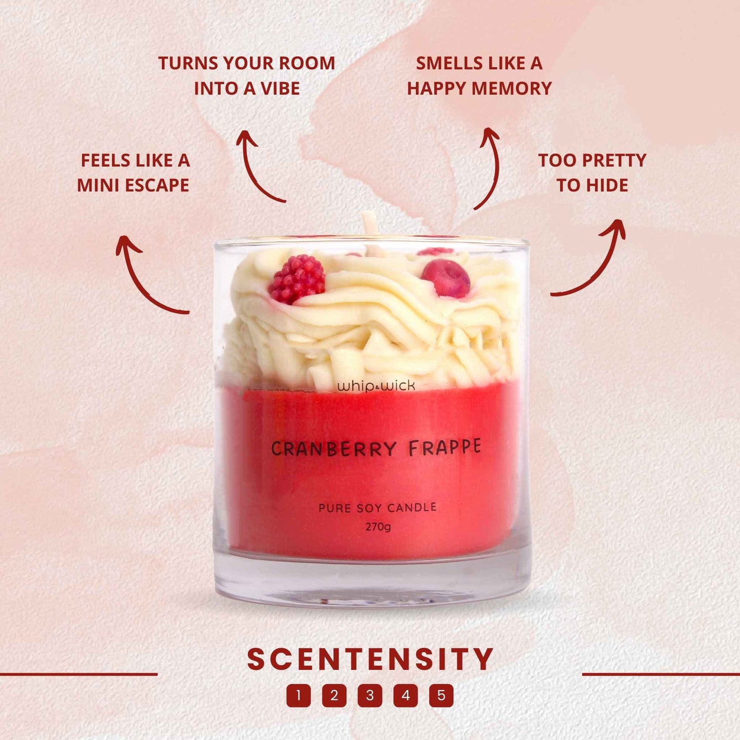 Cranberry Frappe Scented Candle