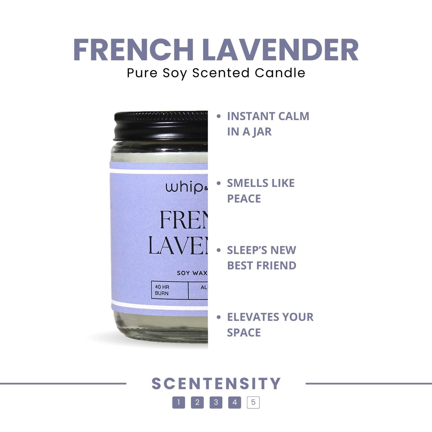 French Lavender Scented Candle