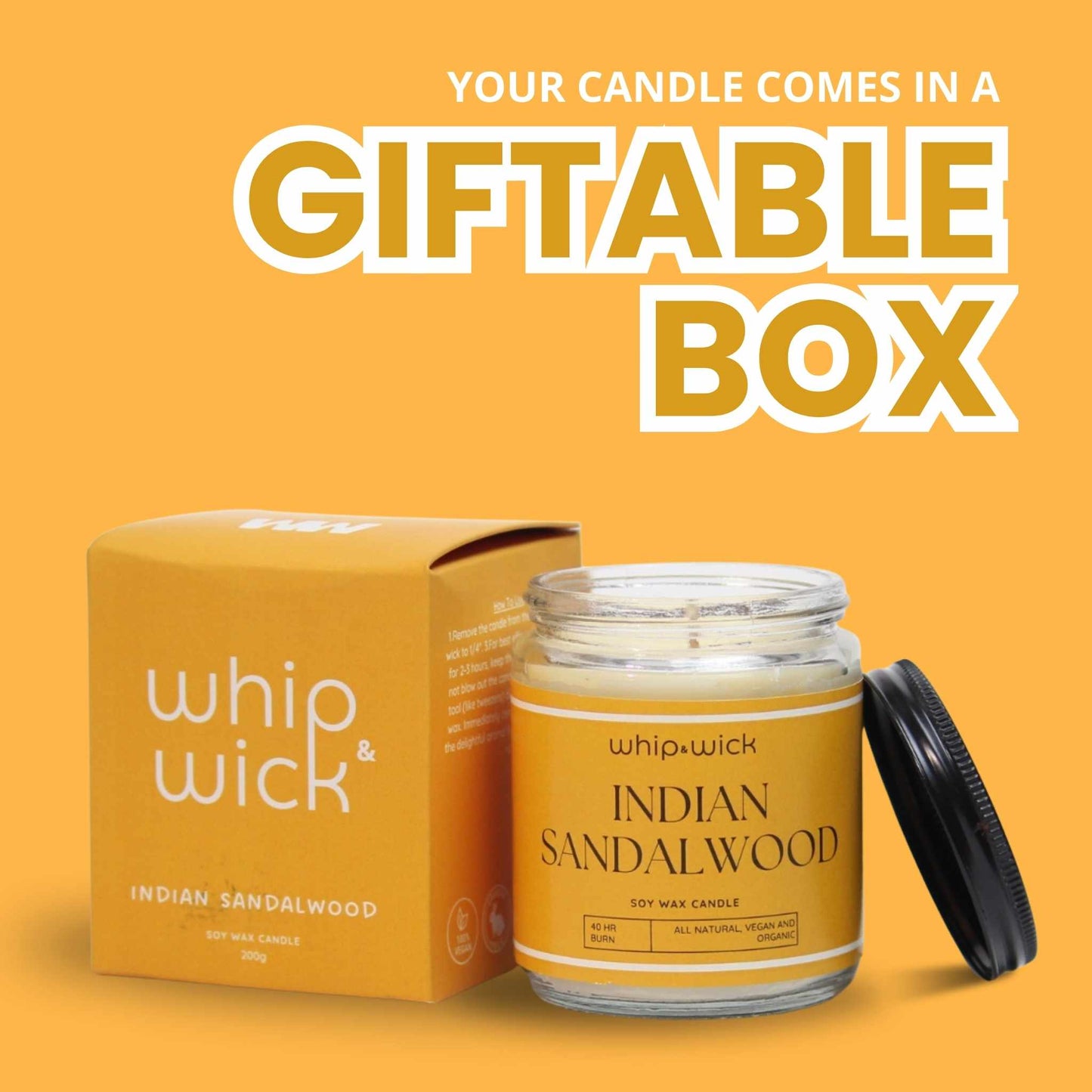 Indian Sandalwood Scented Candle