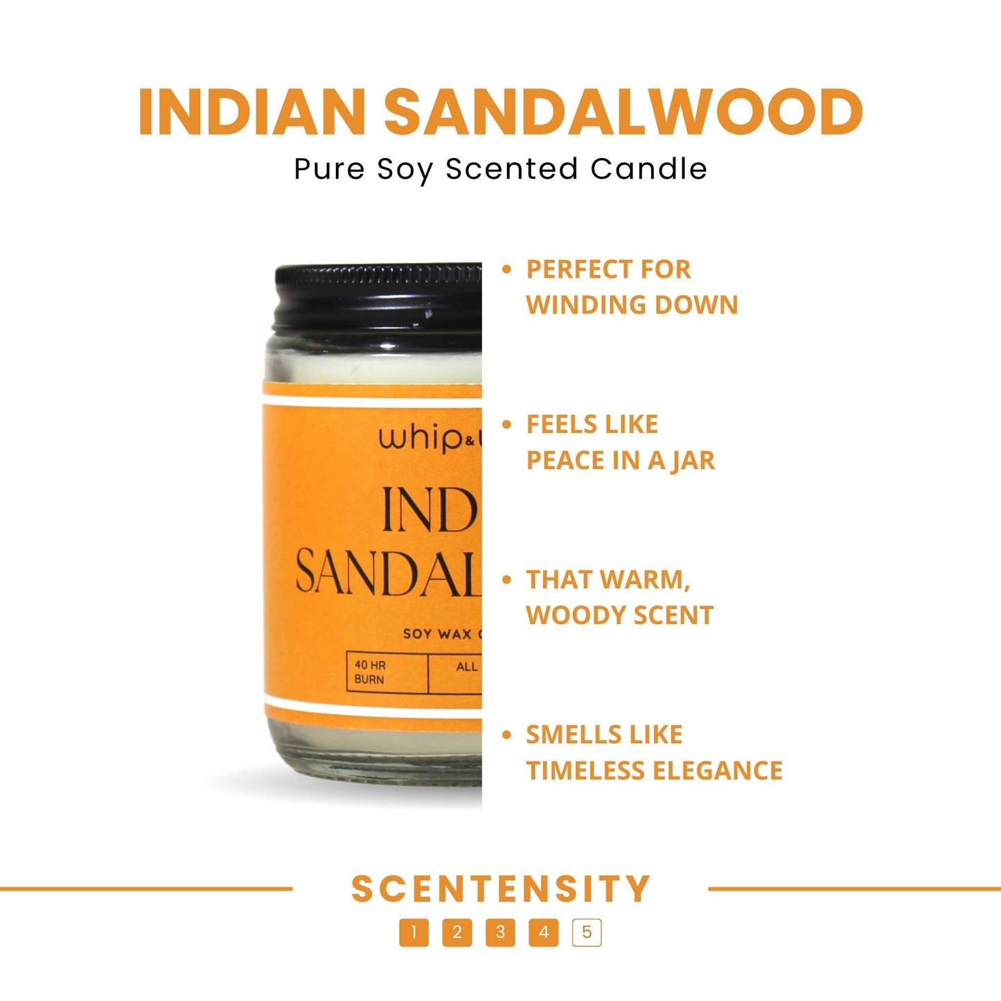 Indian Sandalwood Scented Candle