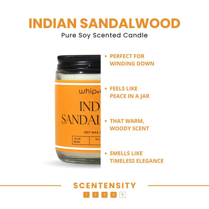 Indian Sandalwood Scented Candle