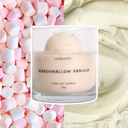 Marshmallow Vanilla Gelato Scented Candle