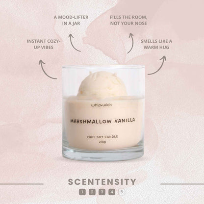 Marshmallow Vanilla Gelato Scented Candle