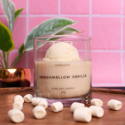 Marshmallow Vanilla Gelato Scented Candle